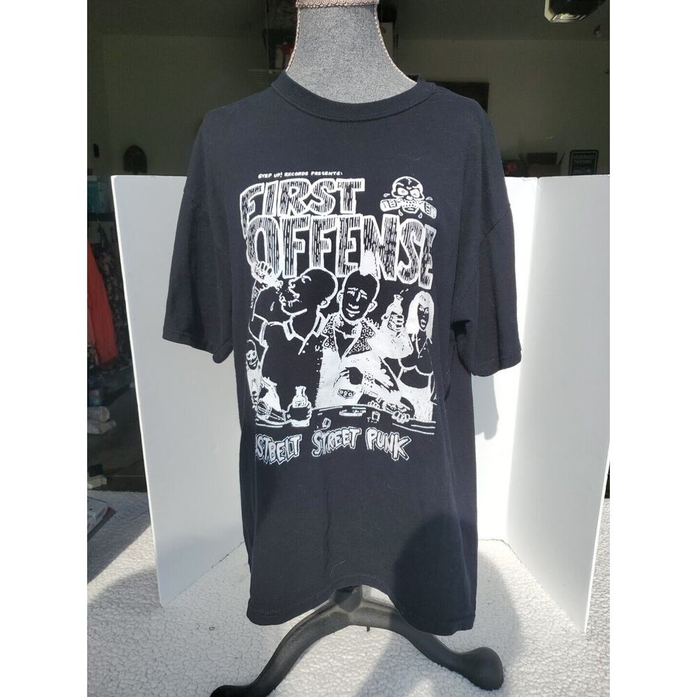 First Offense Rustbelt Street Punk Band Black T-shirt